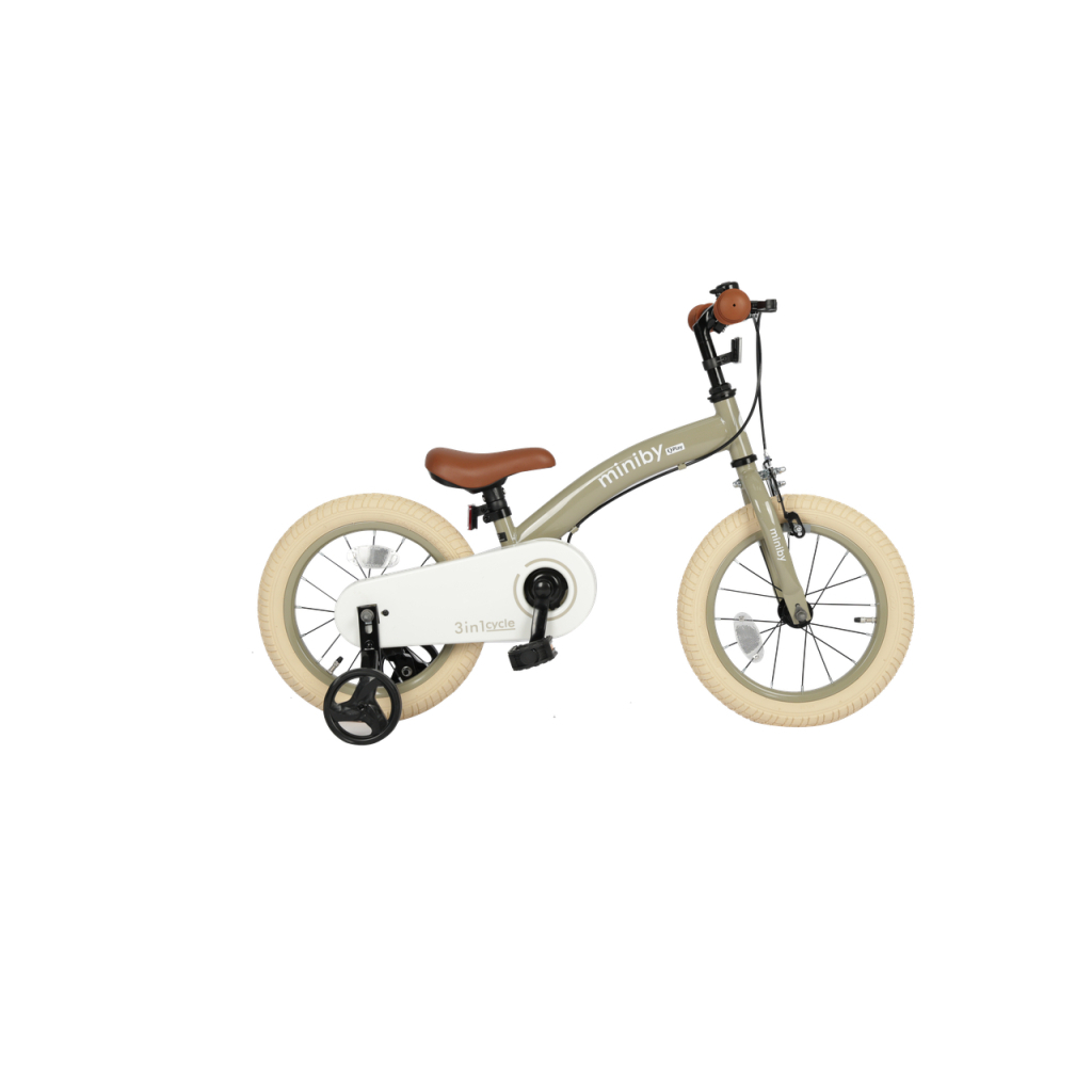 Дитячий велосипед QPlay Miniby 3 в1, біговел 14",Grey-Green (CB01MiniBy14GreyGreen) - фото 6 Дитячий велосипед QPlay Miniby 3 в1, біговел 14",Grey-Green (CB01MiniBy14GreyGreen) - фото 6