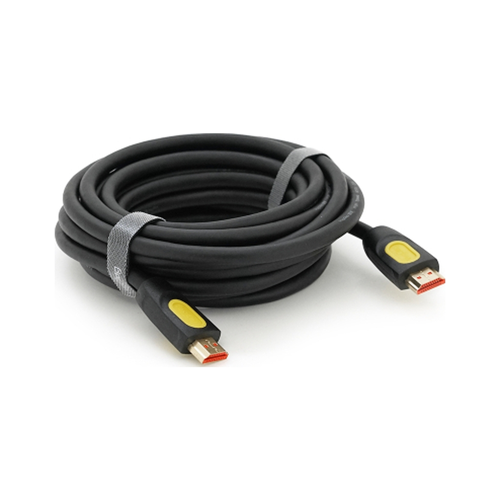 Кабель мультимедійний HDMI M to HDMI M 5.0m V2.0 4K UHD black VEGGIEG (YT-HDMI(M)/(M)HA-5/19714) - фото 1