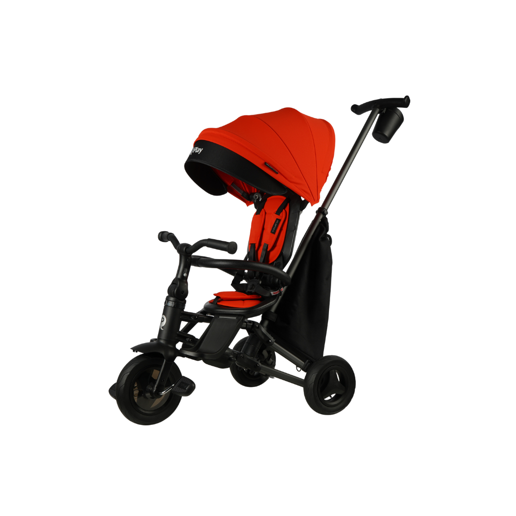 Дитячий велосипед QPlay Nova+ Rubber складаний триколісний Orange Sunset (S700-17Nova+RubberOS) - фото 1