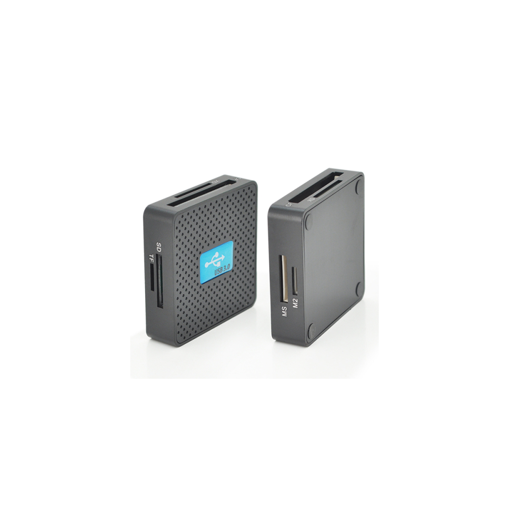 Зчитувач флеш-карт Voltronic USB 3.0 to SD/MMC/MS/TF/M2 black (HDH-939B/08624) - фото 1 Зчитувач флеш-карт Voltronic USB 3.0 to SD/MMC/MS/TF/M2 black (HDH-939B/08624) - фото 1