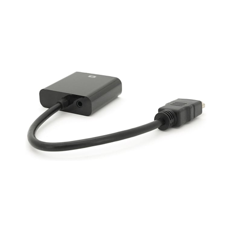 Перехідник HDMI M to VGA F + Audio 0.1m 4K/2K black Voltronic (YT-C-HDMI(M)/VGA(F)+AUX-B) - фото 2