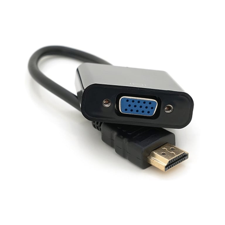 Перехідник HDMI M to VGA F 0.1m 4K/2K black Voltronic (YT-C-HDMI(M)/VGA(F)-B) - фото 2