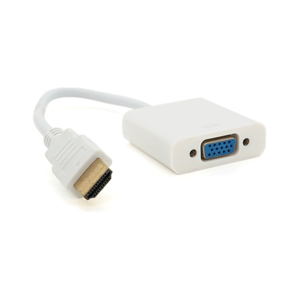 Перехідник HDMI M to VGA F 0.1m 4K/2K white Voltronic (YT-C-HDMI(M)/VGA(F)-W) Перехідник HDMI M to VGA F 0.1m 4K/2K white Voltronic (YT-C-HDMI(M)/VGA(F)-W)