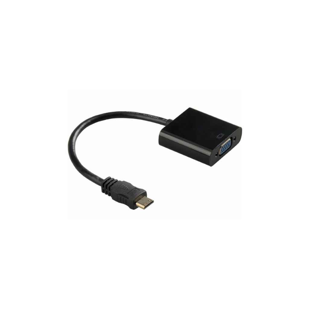 Перехідник mini HDMI M to VGA F 0.3m 4K/2K black Voltronic (YT-C-mnHDMI(M)/VGA(F)-B) Перехідник mini HDMI M to VGA F 0.3m 4K/2K black Voltronic (YT-C-mnHDMI(M)/VGA(F)-B)