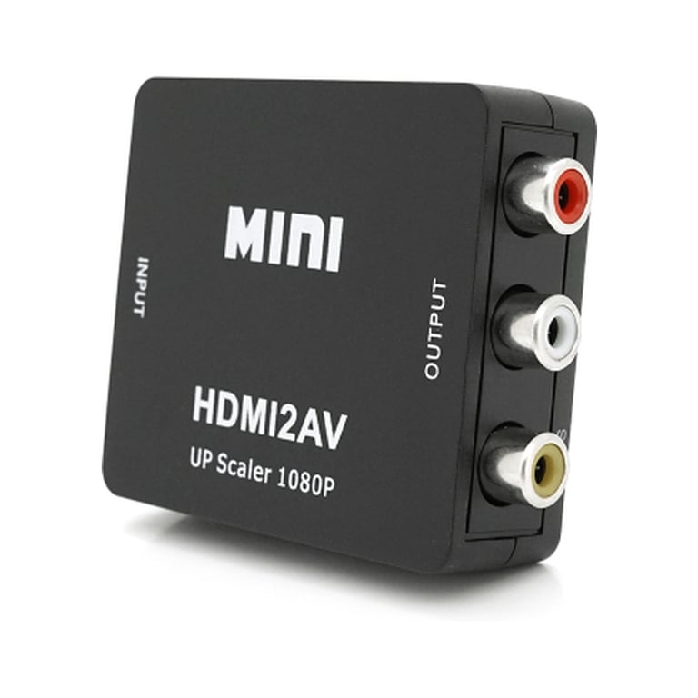 Перехідник HDMI F to 3xRCA F AV 720P/1080P black Voltronic (YT-CM-HDMI/AV-B) - фото 3