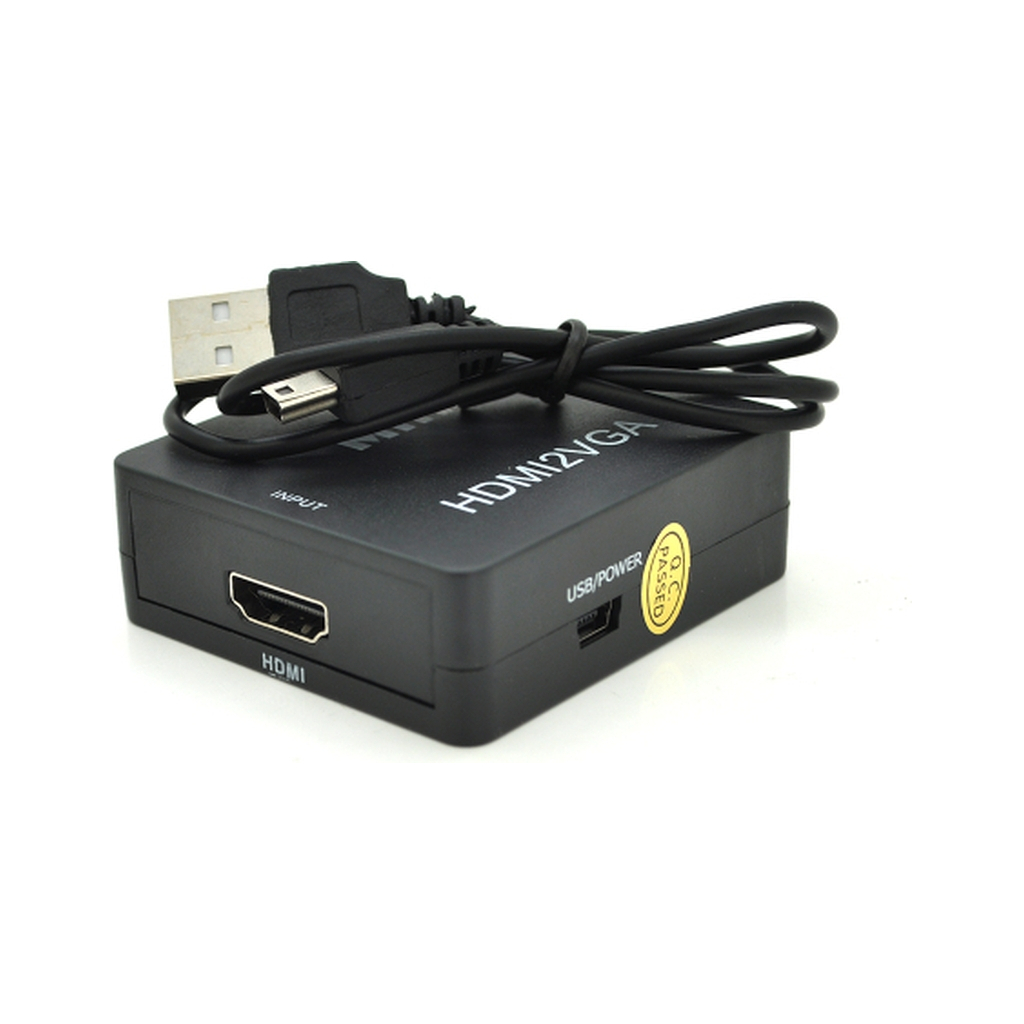 Перехідник HDMI F to VGA F 720P/1080P black Voltronic (YT-CM-HDMI/VGA-B) Перехідник HDMI F to VGA F 720P/1080P black Voltronic (YT-CM-HDMI/VGA-B)
