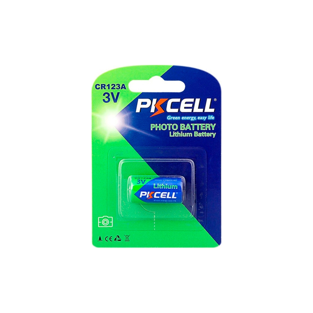 Батарейка CR 123A 3V Lithium PkCell (CR123A-1B) Батарейка CR 123A 3V Lithium PkCell (CR123A-1B)
