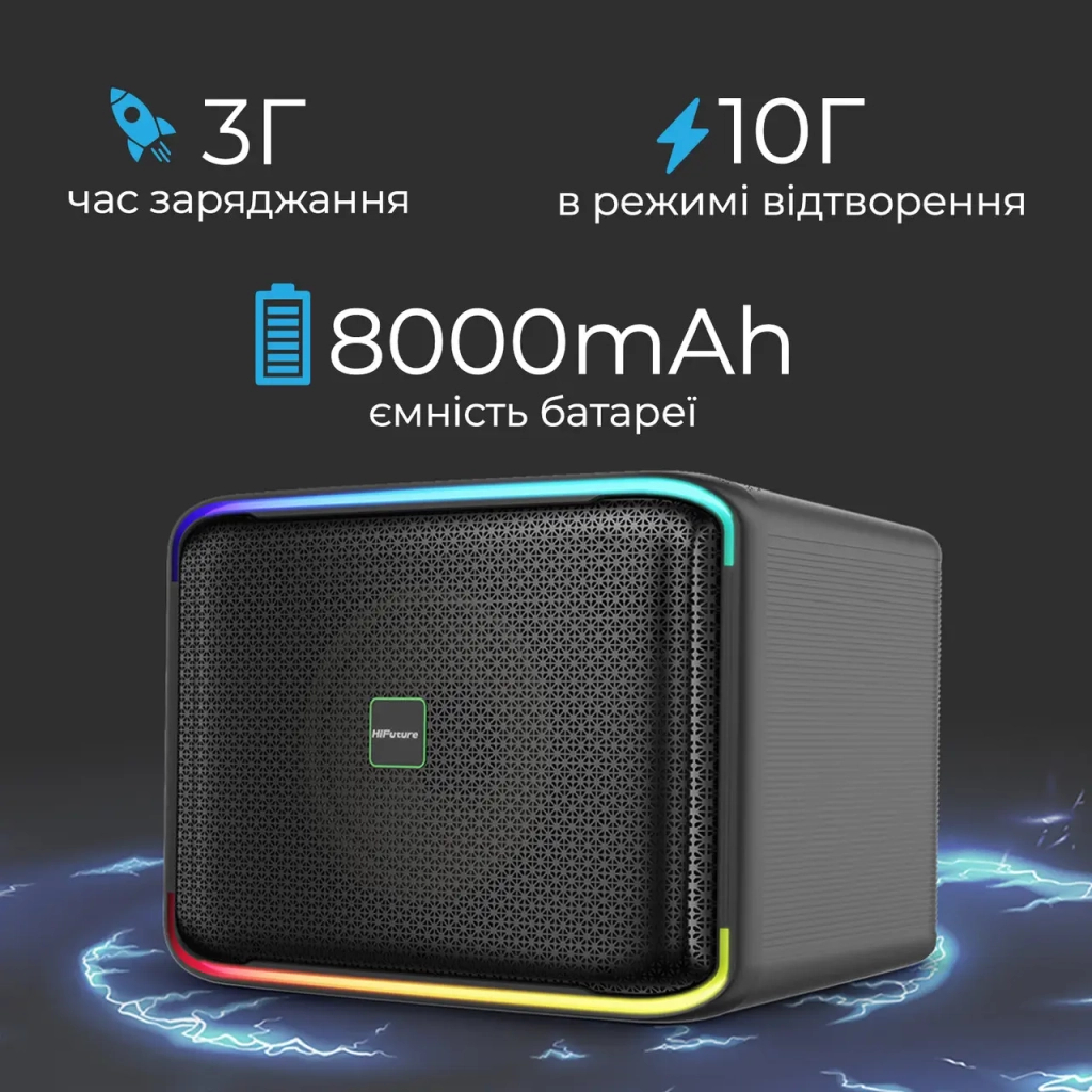 Акустична система HiFuture Event Horizon 100W RGB Black (event horizon.black) - фото 3 Акустична система HiFuture Event Horizon 100W RGB Black (event horizon.black) - фото 3