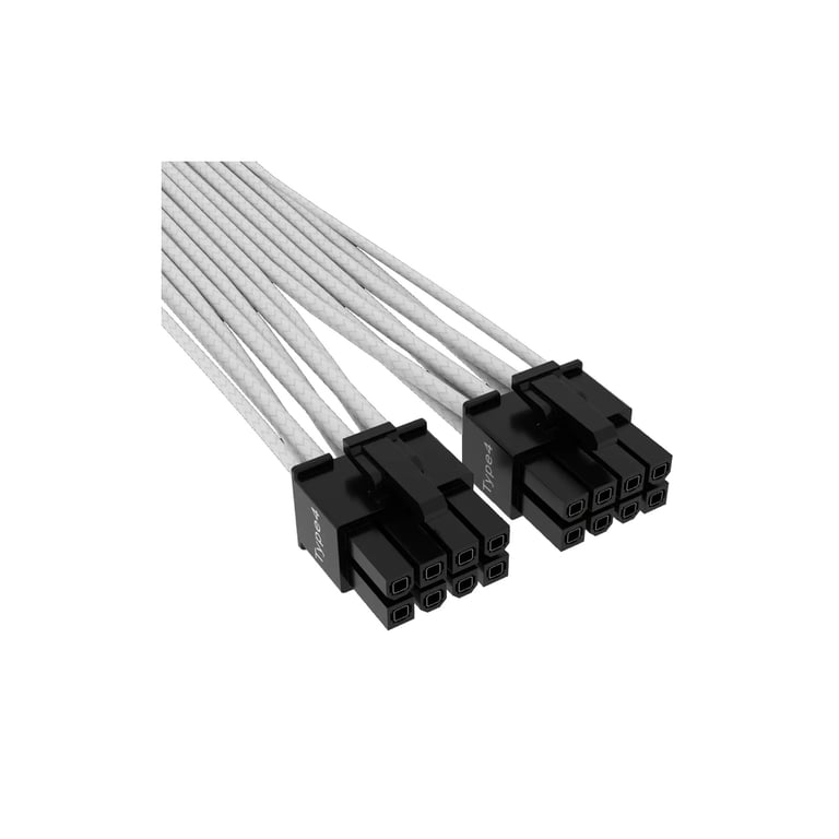Кабель живлення video power 12+4pin PCIe Gen 5 12VHPWR 600W white Corsair (CP-8920332) - фото 2