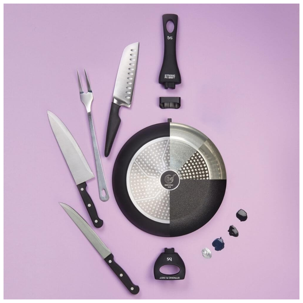 Сковорода TVS Virtus Restyling 32 см (CS279323310101) - фото 7 Сковорода TVS Virtus Restyling 32 см (CS279323310101) - фото 7