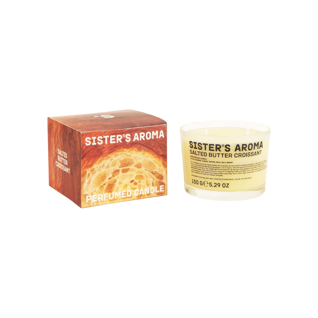Ароматична свічка Sister%27s Aroma Salted Butter Croissant 150 г (4820227785438) Ароматична свічка Sister%27s Aroma Salted Butter Croissant 150 г (4820227785438)