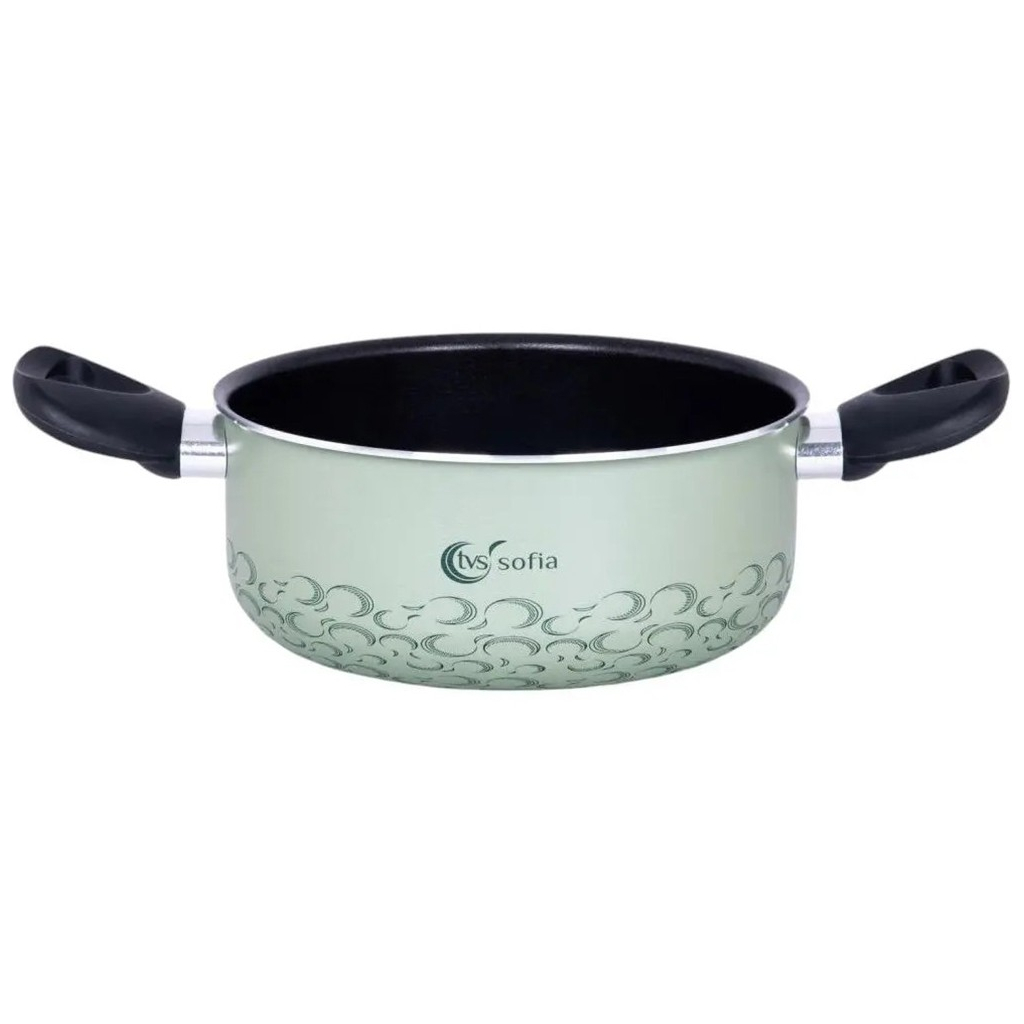 Каструля TVS Sofia 24 см, 3,5 л, зелена (83404242310101з) Каструля TVS Sofia 24 см, 3,5 л, зелена (83404242310101з)
