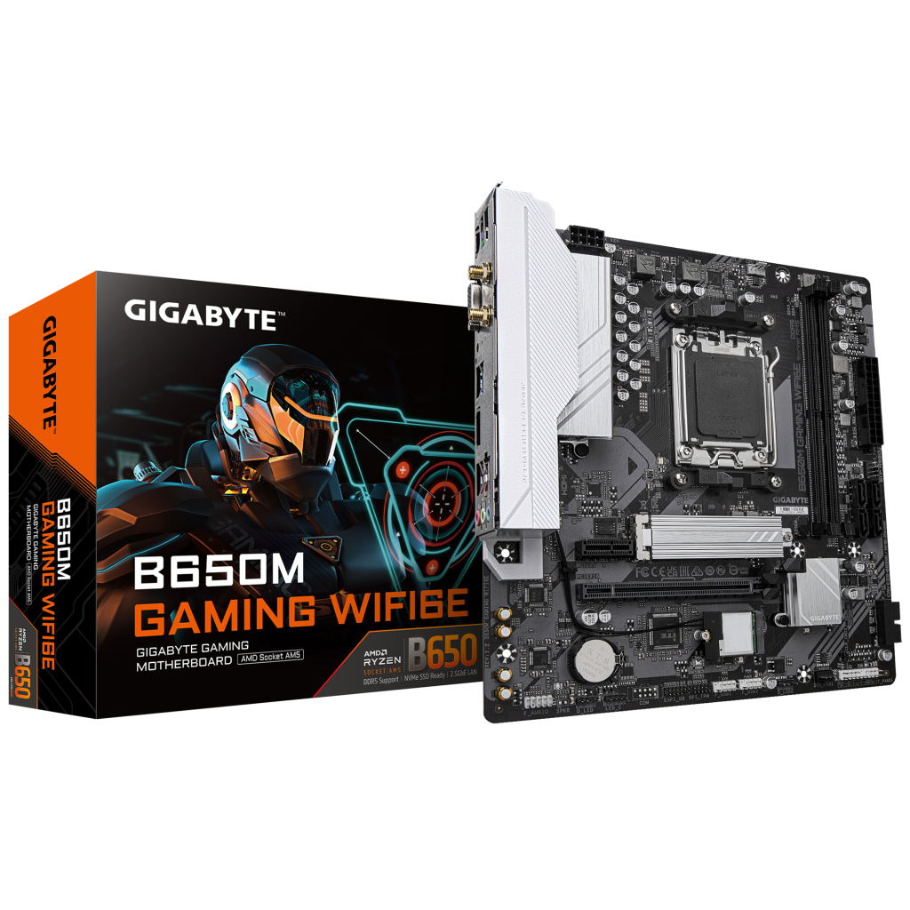 Материнська плата GIGABYTE B650M GAMING WIFI6E - фото 4 Материнська плата GIGABYTE B650M GAMING WIFI6E - фото 4