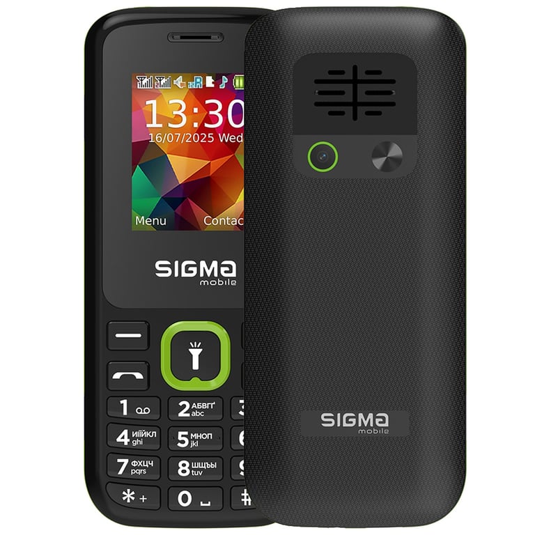 Мобільний телефон Sigma X-style 171 MINI Black-Green (4827798813720)