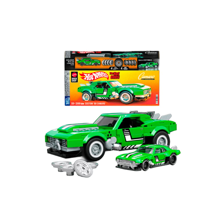 Конструктор Mattel Brick Shop Hot Wheels Speed Camaro 289 деталей (JFT16) - фото 1