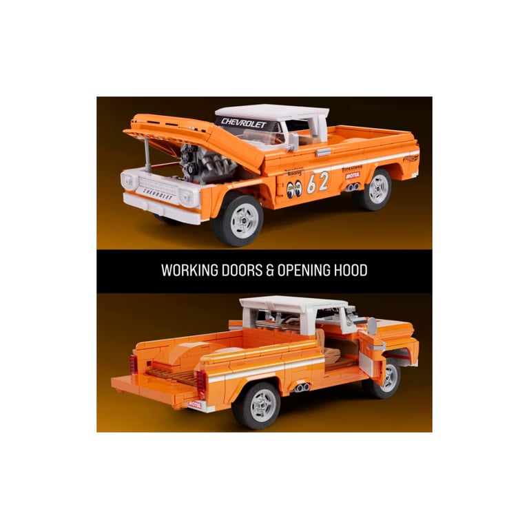 Конструктор Mattel Brick Shop Hot Wheels Elite Chevy 858 деталей (JFT20) - фото 5
