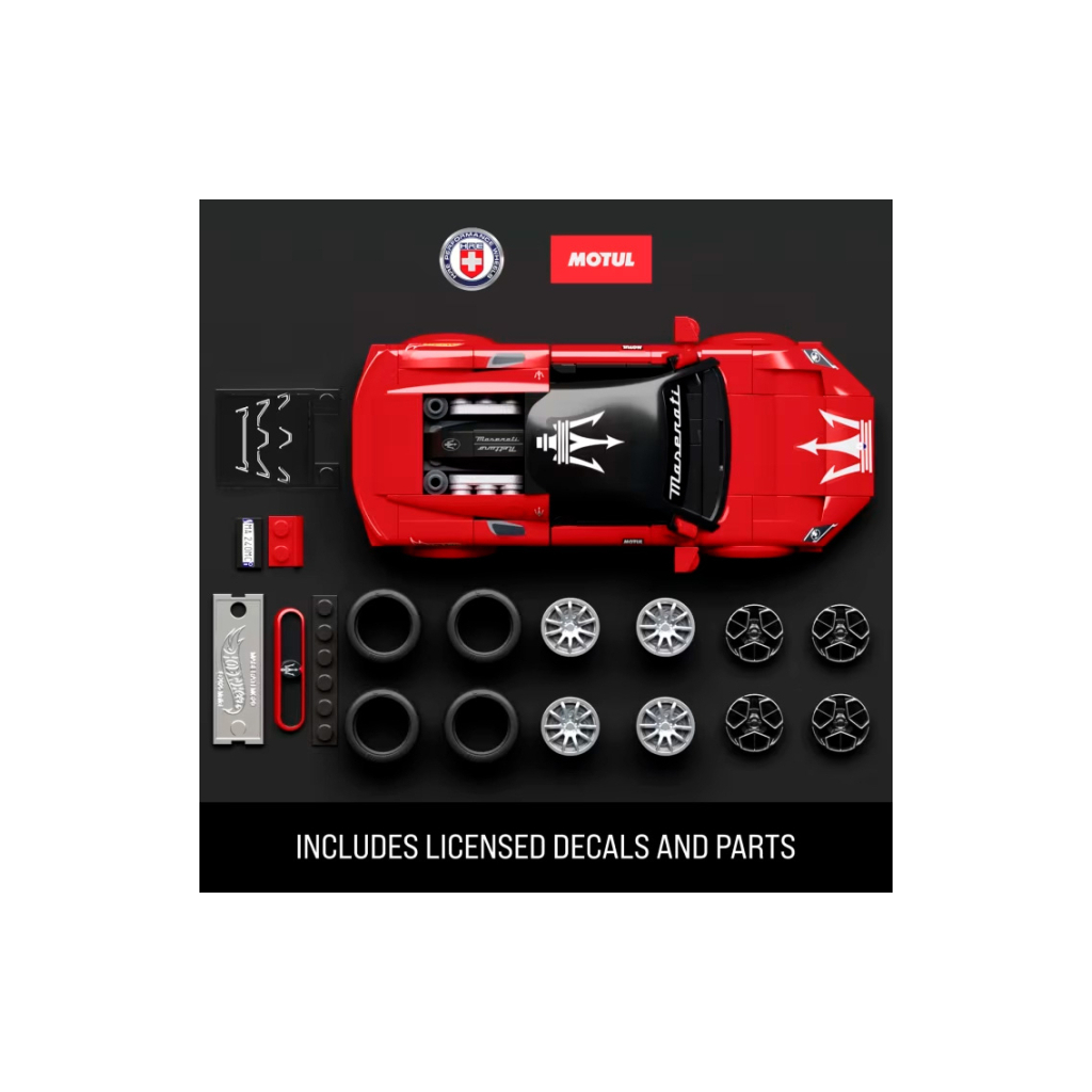 Конструктор Mattel Brick Shop Hot Wheels Speed Maserati 250 деталей (JFR90) - фото 3 Конструктор Mattel Brick Shop Hot Wheels Speed Maserati 250 деталей (JFR90) - фото 3