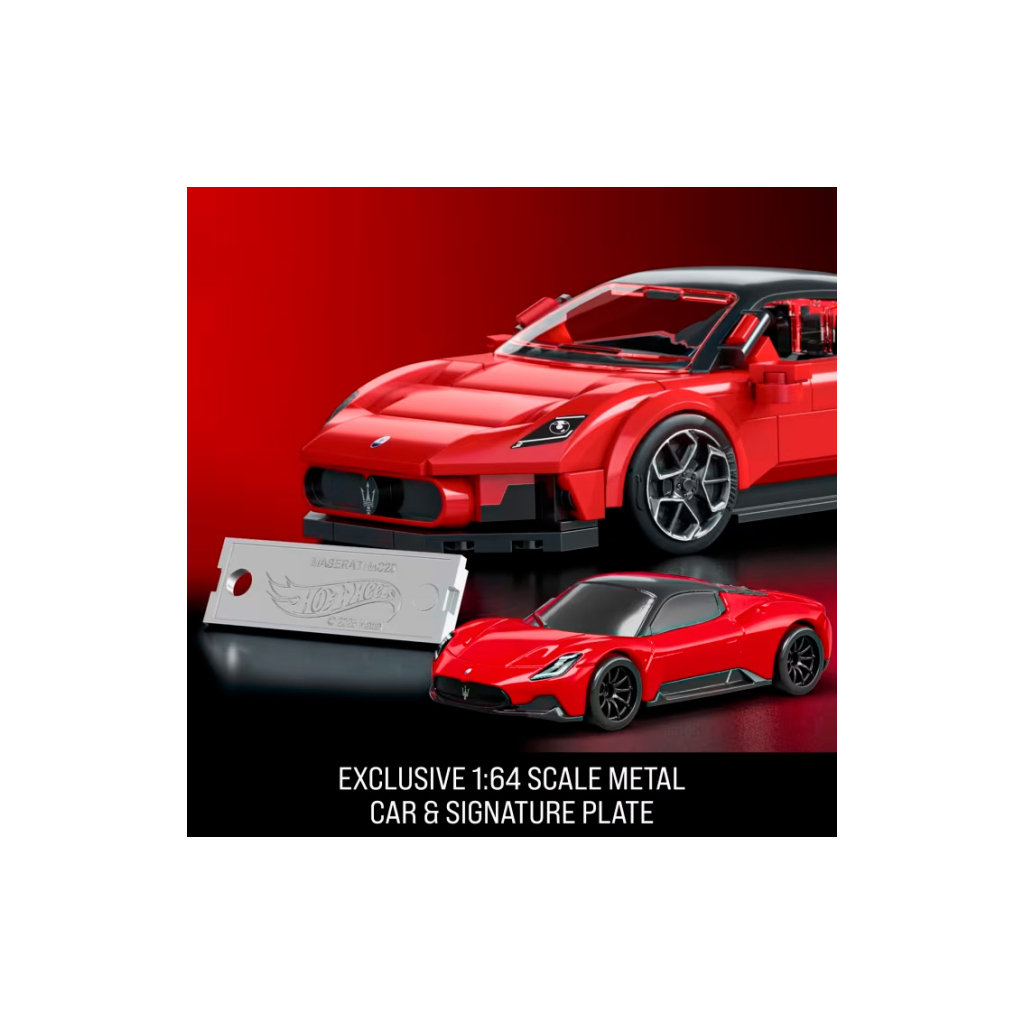 Конструктор Mattel Brick Shop Hot Wheels Speed Maserati 250 деталей (JFR90) - фото 4 Конструктор Mattel Brick Shop Hot Wheels Speed Maserati 250 деталей (JFR90) - фото 4