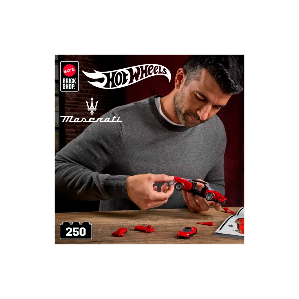 Конструктор Mattel Brick Shop Hot Wheels Speed Maserati 250 деталей (JFR90) - фото 6 Конструктор Mattel Brick Shop Hot Wheels Speed Maserati 250 деталей (JFR90) - фото 6