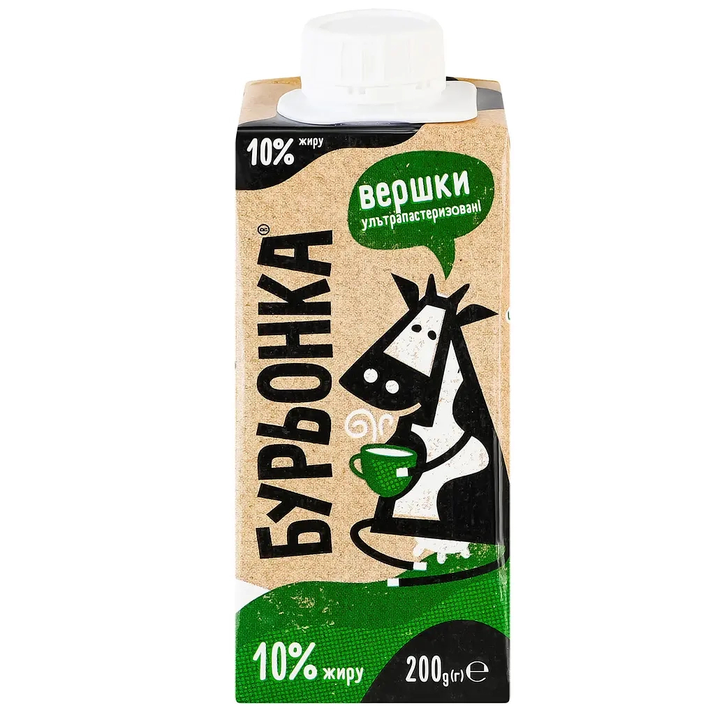 Вершки Бурьонка ультрапастеризовані 10% 200 г (br.82650) - фото 2 Вершки Бурьонка ультрапастеризовані 10% 200 г (br.82650) - фото 2