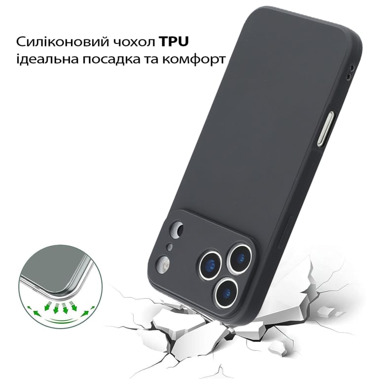 Чохол до мобільного телефона BeCover Apple iPhone 17 Pro Black (713760) - фото 3