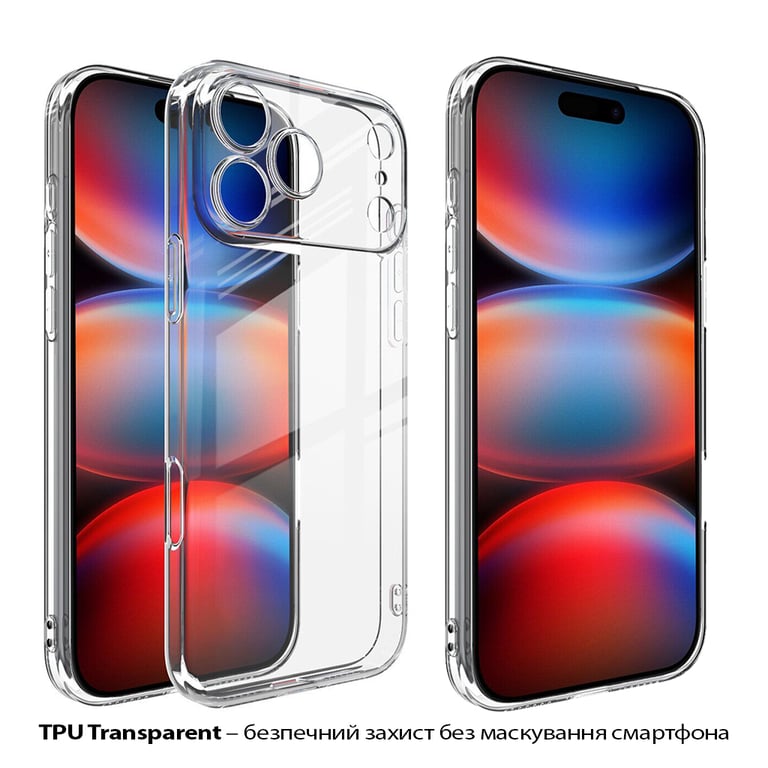Чохол до мобільного телефона BeCover Apple iPhone 17 Pro Transparent (713761) - фото 2
