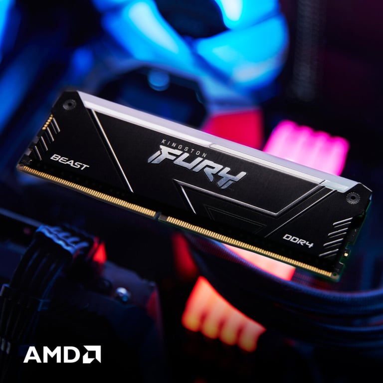 Модуль пам'яті для комп'ютера DDR4 8GB 3200 MHz Beast RGB Kingston Fury (ex.HyperX) (KF432C16BB2A/8WP) - фото 7