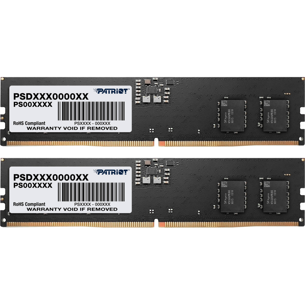 Модуль пам%27яті для комп%27ютера DDR5 16GB (2x8GB) 5200 MHz Signature Line Patriot (PSD516G5200K) Модуль пам%27яті для комп%27ютера DDR5 16GB (2x8GB) 5200 MHz Signature Line Patriot (PSD516G5200K)