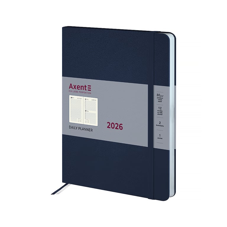 Тижневик Axent датований 2026 Grand Strong, 195х255, синій (8830-26-02-A) - фото 1