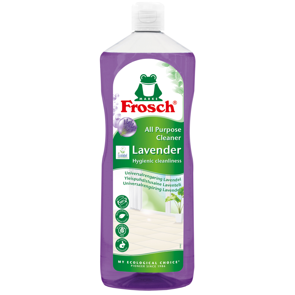 Рідина для чищення кухні Frosch Універсальний очищувач Лаванда 1 л (4009175966896) Рідина для чищення кухні Frosch Універсальний очищувач Лаванда 1 л (4009175966896)