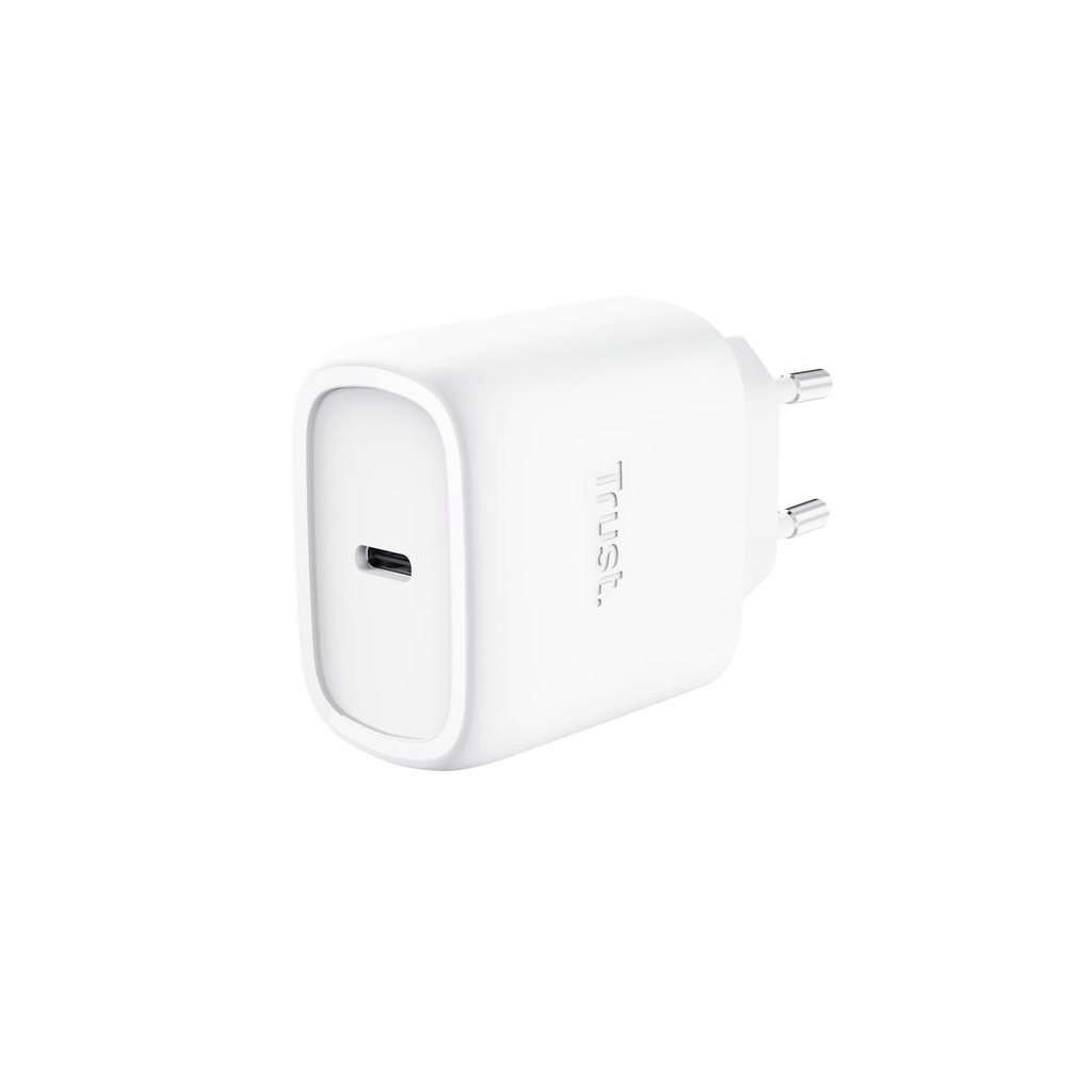Зарядний пристрій Trust USB-C 45W GaN PD/PPS white (25522_TRUST) - фото 1