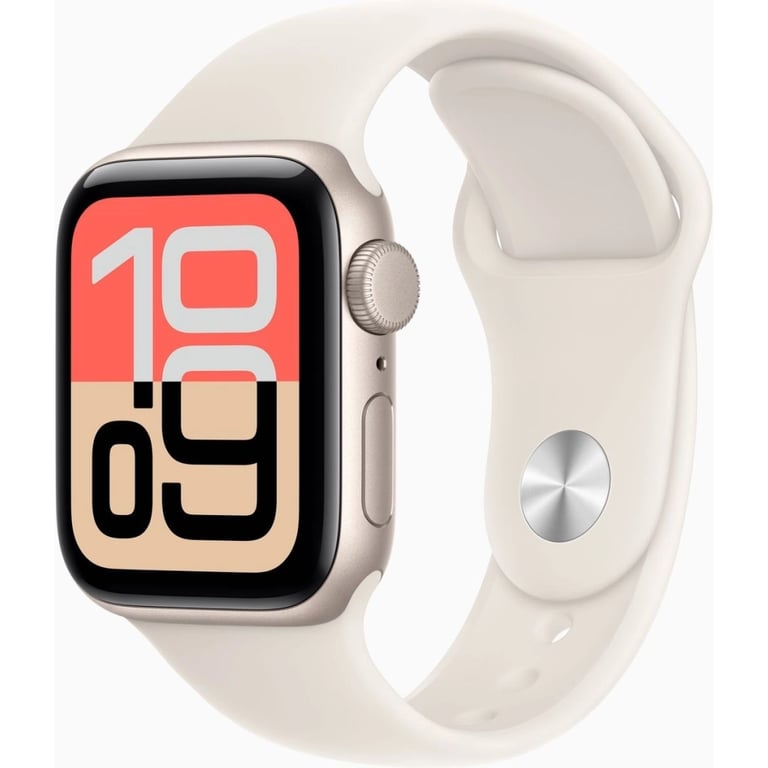 Смарт-годинник Apple Watch SE 3 GPS 40mm Starlight Aluminium Case with Starlight Sport Band - M/L (MEH54RK/A) - фото 1
