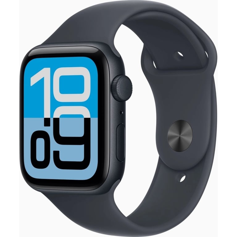 Смарт-годинник Apple Watch SE 3 GPS 44mm Midnight Aluminium Case with Midnight Sport Band - S/M (MEHN4RK/A)