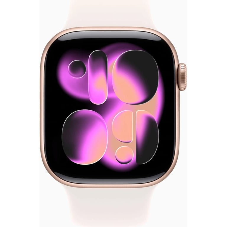 Смарт-годинник Apple Watch Series 11 GPS 42mm Rose Gold Aluminium Case with Light Blush Sport Band - S/M (MEU04RK/A) - фото 2