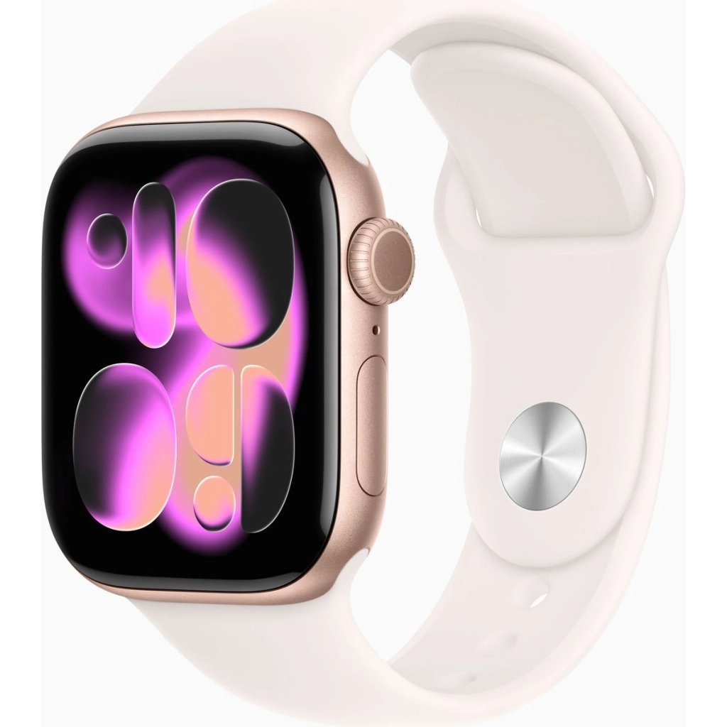 Смарт-годинник Apple Watch Series 11 GPS 42mm Rose Gold Aluminium Case with Light Blush Sport Band - M/L (MEU44RK/A) - фото 1