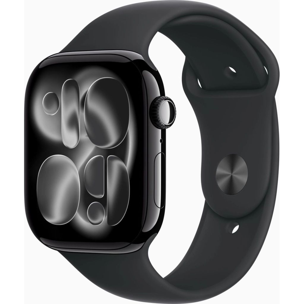 Смарт-годинник Apple Watch Series 11 GPS 46mm Jet Black Aluminium Case with Black Sport Band - S/M (MEUW4RK/A) Смарт-годинник Apple Watch Series 11 GPS 46mm Jet Black Aluminium Case with Black Sport Band - S/M (MEUW4RK/A)