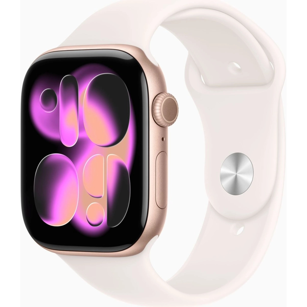 Смарт-годинник Apple Watch Series 11 GPS 46mm Rose Gold Aluminium Case with Light Blush Sport Band - S/M (MEV64RK/A) Смарт-годинник Apple Watch Series 11 GPS 46mm Rose Gold Aluminium Case with Light Blush Sport Band - S/M (MEV64RK/A)