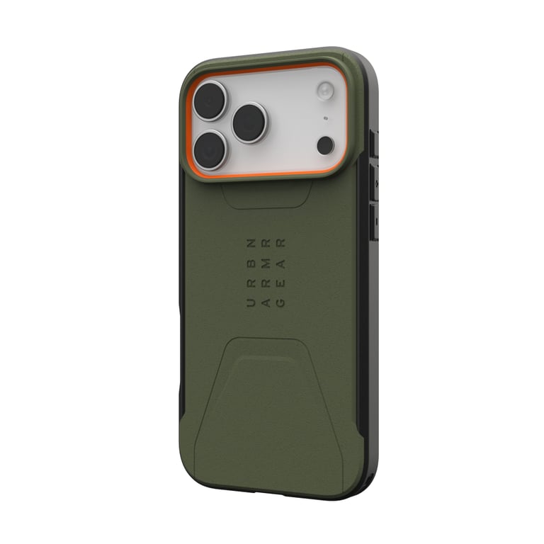 Чохол до мобільного телефона UAG iPhone 17 Pro Max Civilian MagSafe Olive/Orange (114546117297) - фото 3