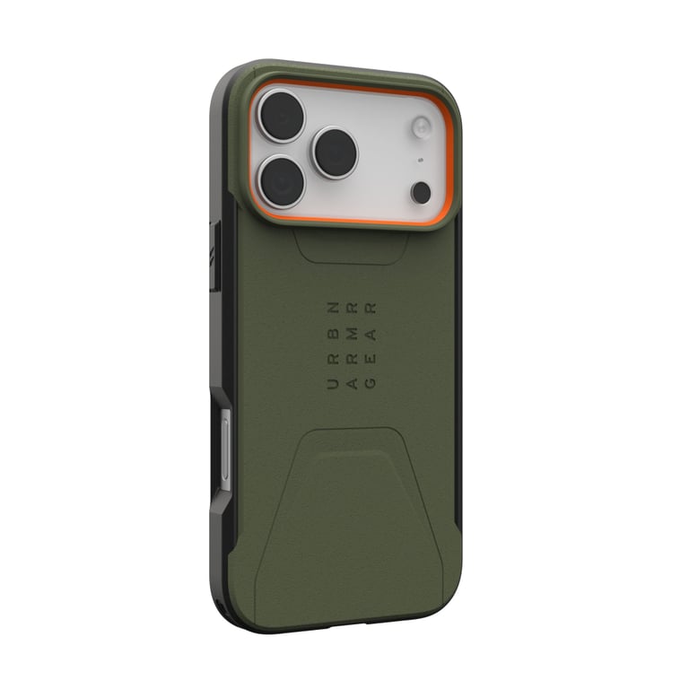 Чохол до мобільного телефона UAG iPhone 17 Pro Max Civilian MagSafe Olive/Orange (114546117297) - фото 4
