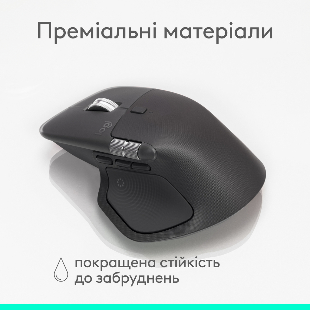 Мишка Logitech MX Master 4 for Business Wireless/Bluetooth Graphite (910-007617) - фото 3 Мишка Logitech MX Master 4 for Business Wireless/Bluetooth Graphite (910-007617) - фото 3