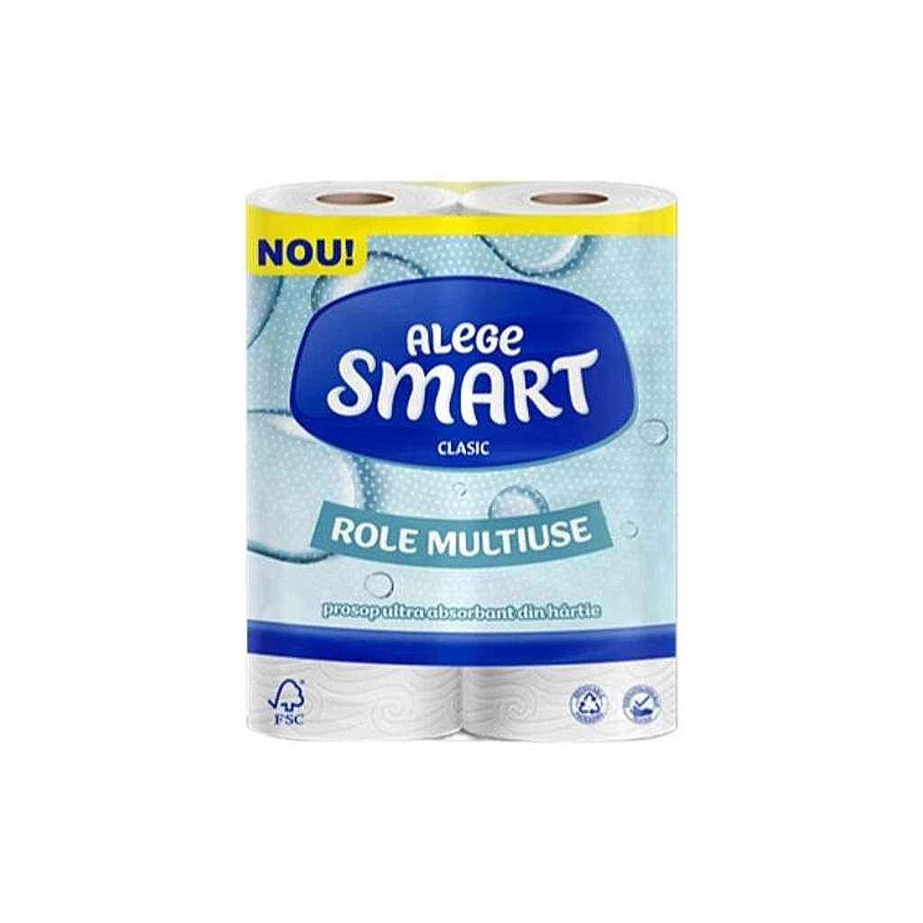 Паперові рушники Smart Tissue Classic 2 шари 50 відривів 11 м 2 рулони (5944582100282) Паперові рушники Smart Tissue Classic 2 шари 50 відривів 11 м 2 рулони (5944582100282)