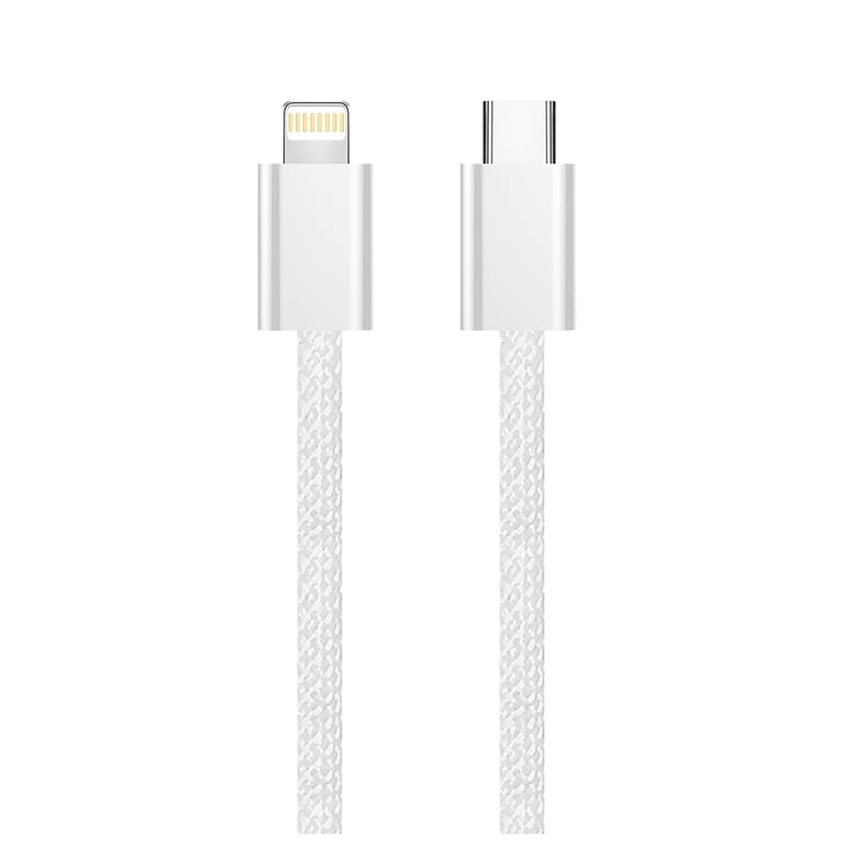 Дата кабель USB-C to Lightning 2.0m PD 27W braided gray ColorWay (CW-CBPDCL068-GR) - фото 3