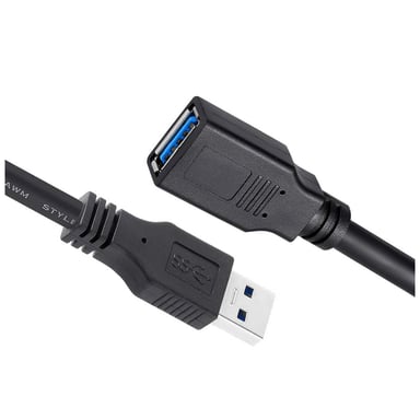 Дата кабель USB 3.0 AM/AF 1.8m black ColorWay (CW-CBUF075-BK) - фото 1