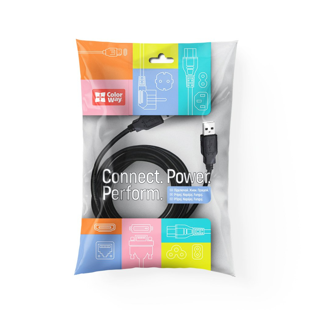 Дата кабель USB 2.0 AM/AM 1.0m black ColorWay (CW-CBUU071-BK) - фото 10 Дата кабель USB 2.0 AM/AM 1.0m black ColorWay (CW-CBUU071-BK) - фото 10