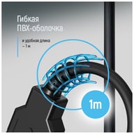 Дата кабель USB 2.0 AM/AM 1.0m black ColorWay (CW-CBUU071-BK) - фото 9