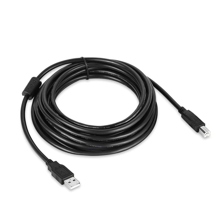 Кабель для принтера USB 2.0 AM/BM 3.0m black ColorWay (CW-CBUB073-BK) - фото 1