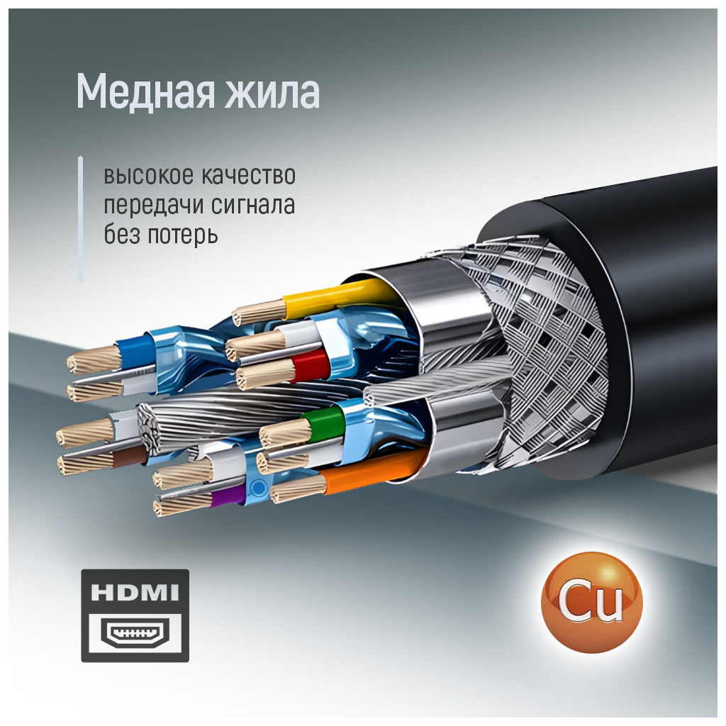 Кабель мультимедійний HDMI M to HDMI M 10.0m V2.0 4K60Hz black ColorWay (CW-CBHD081-BK) - фото 8 Кабель мультимедійний HDMI M to HDMI M 10.0m V2.0 4K60Hz black ColorWay (CW-CBHD081-BK) - фото 8
