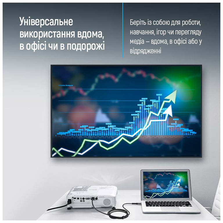 Кабель мультимедійний USB-C to HDMI M 2.0m 4K60Hz black ColorWay (CW-CBCHD077-BK) - фото 11