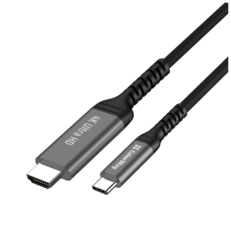 Кабель мультимедійний USB-C to HDMI M 2.0m 4K60Hz black ColorWay (CW-CBCHD077-BK) - фото 2