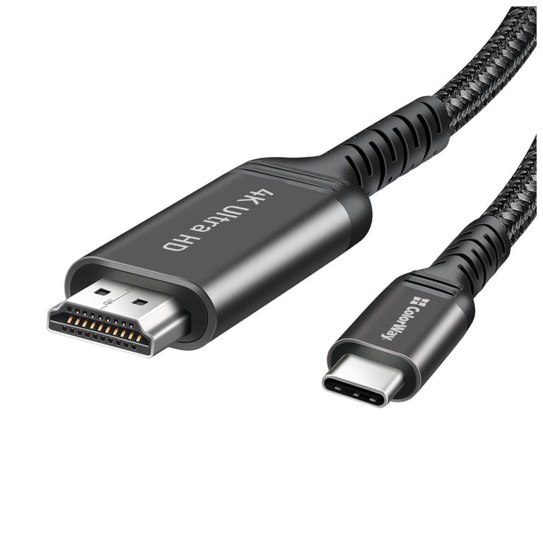 Кабель мультимедійний USB-C to HDMI M 2.0m 4K60Hz black ColorWay (CW-CBCHD077-BK) - фото 3